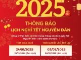Thông báo nghỉ Tết Nguyên Đán 2025